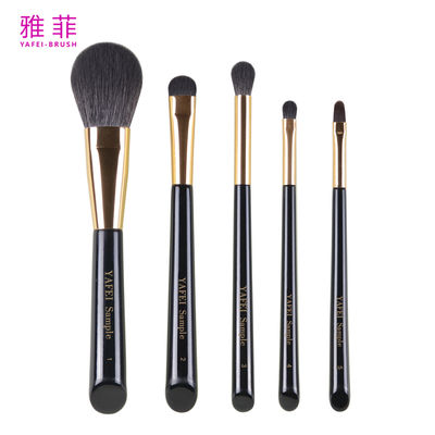 خرید 291A01205 کیت از 5 برس های آرایش قابل حمل برای سفر لباس آرایش لوگو سفارشی تولید آنلاین