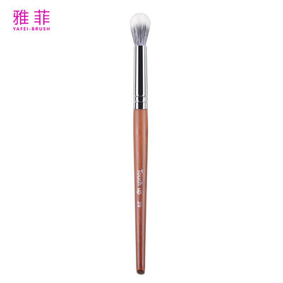تاچ اپ 29 مخلوط کننده پودر سرخ کننده سایه چشم برس لوگو سفارشی موهای حیوانی فرول مس دستگیره چوبی کیفیت بالا