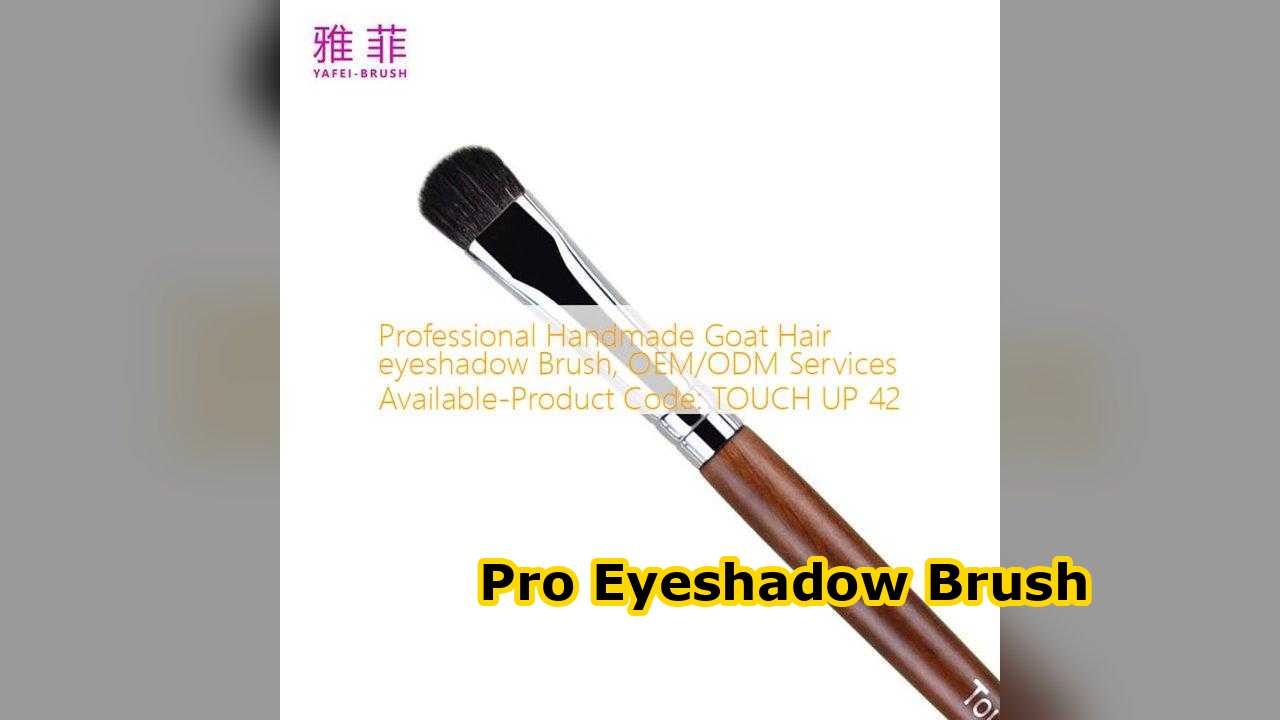 برس آرایش چشم موی بز دست‌ساز حرفه‌ای، خدمات OEM/ODM موجود است - کد محصول: TOUCH UP 42